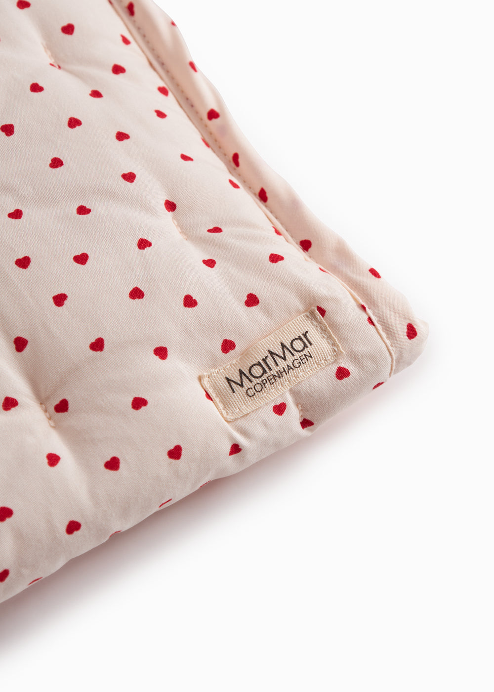 Wickelunterlage - Bio-Baumwolle - Happy Hearts - MarMar Copenhagen