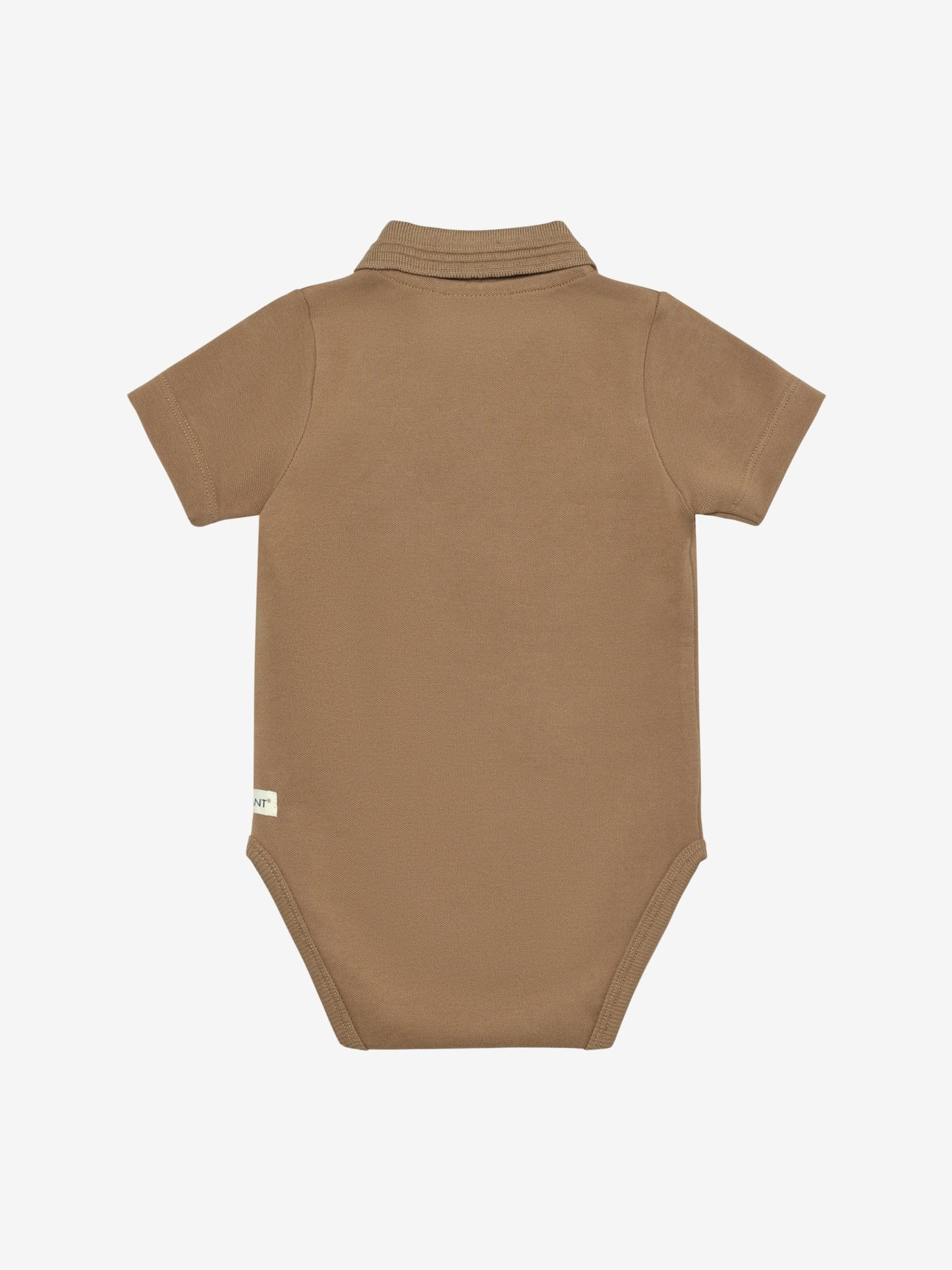 Short Sleeve Polo Romper - Organic Cotton - Tiger's Eye - En Fant