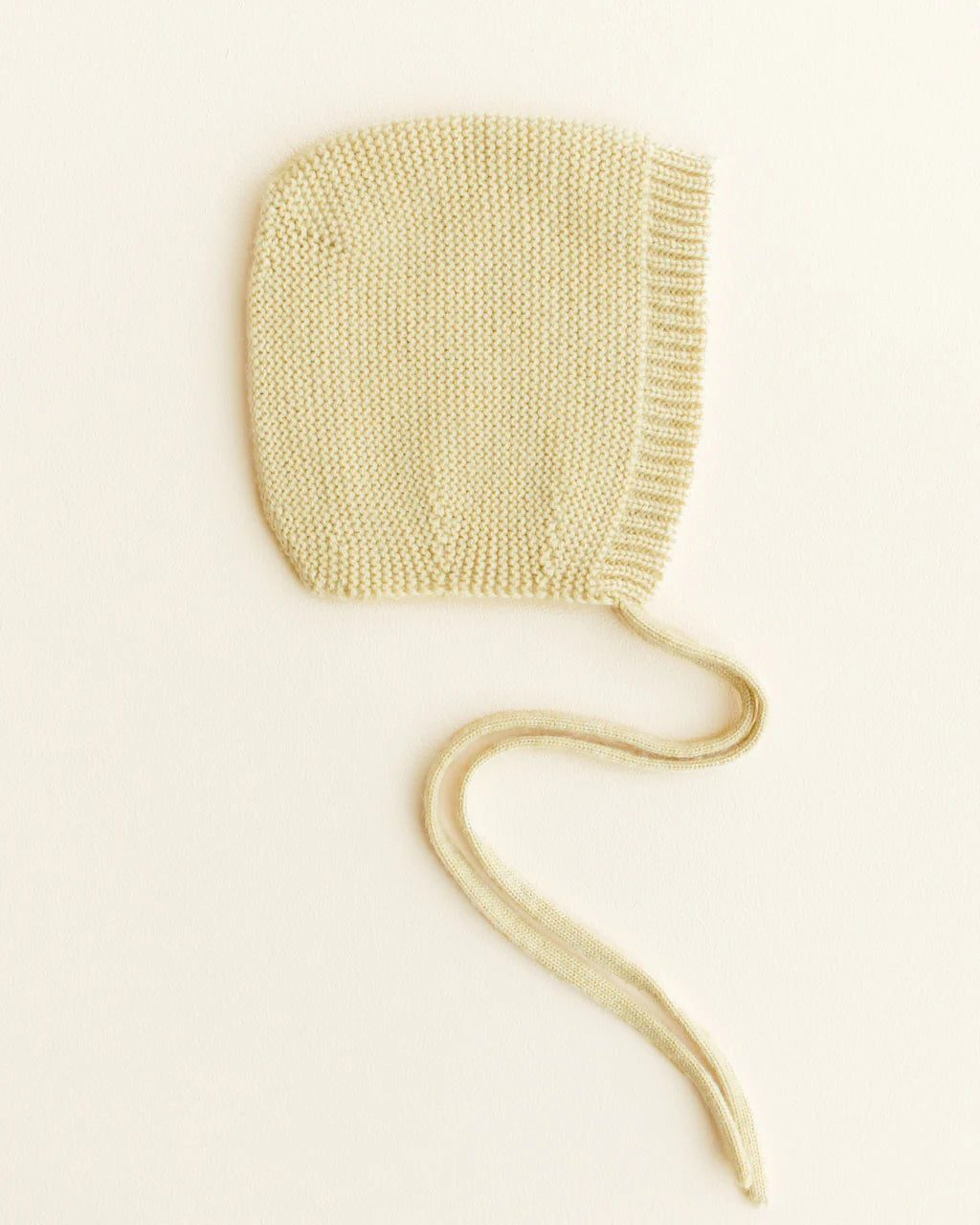 Bonnet Dolly - Baby Strikmutsje - Merinowol - HVID