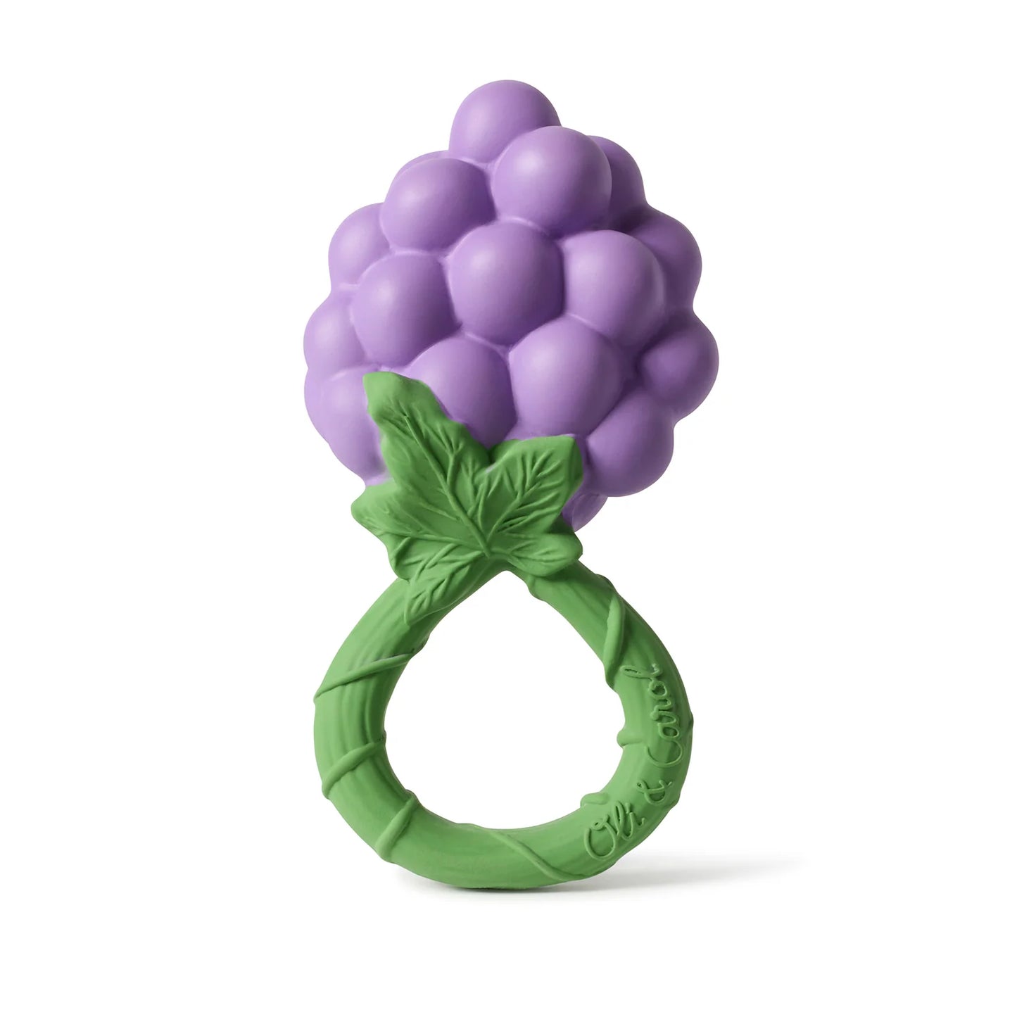 Druif rammelaar & bijtring - Natuurrubber - Grape Rattle Toy - Oli&Carol