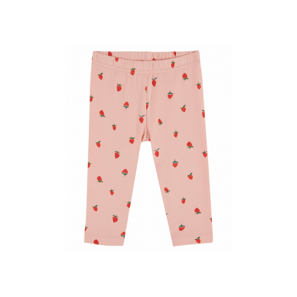 Leggings Imprime – Bio-Baumwolle – Rosa/Erdbeeren – Emile et Ida