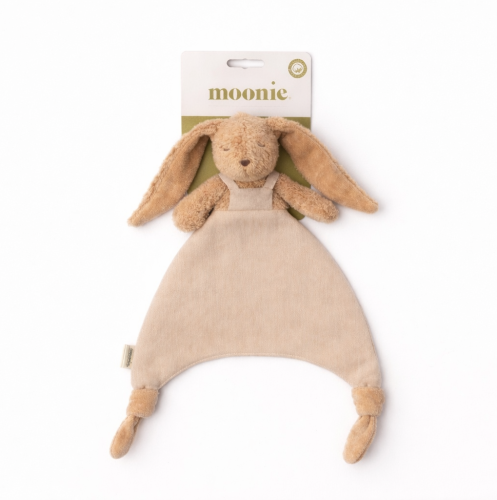 Knuffeldoekje Konijn - Biologisch katoen & Linnen - Doudou Bunny - GOTS - Moonie