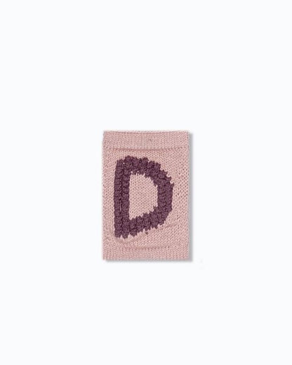 Gebreide letter vlaggetjes A-M - Knitted Letters - Roze tinten - SmallStuff