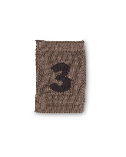 Gestrickte Zahlen-Girlande - Knitted Numbers - Naturtöne - SmallStuff