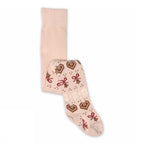 Chrissy Tights – Rose Dust – Kinderstrumpfhose aus Baumwolle – Weihnachtsmuster – MP Denmark