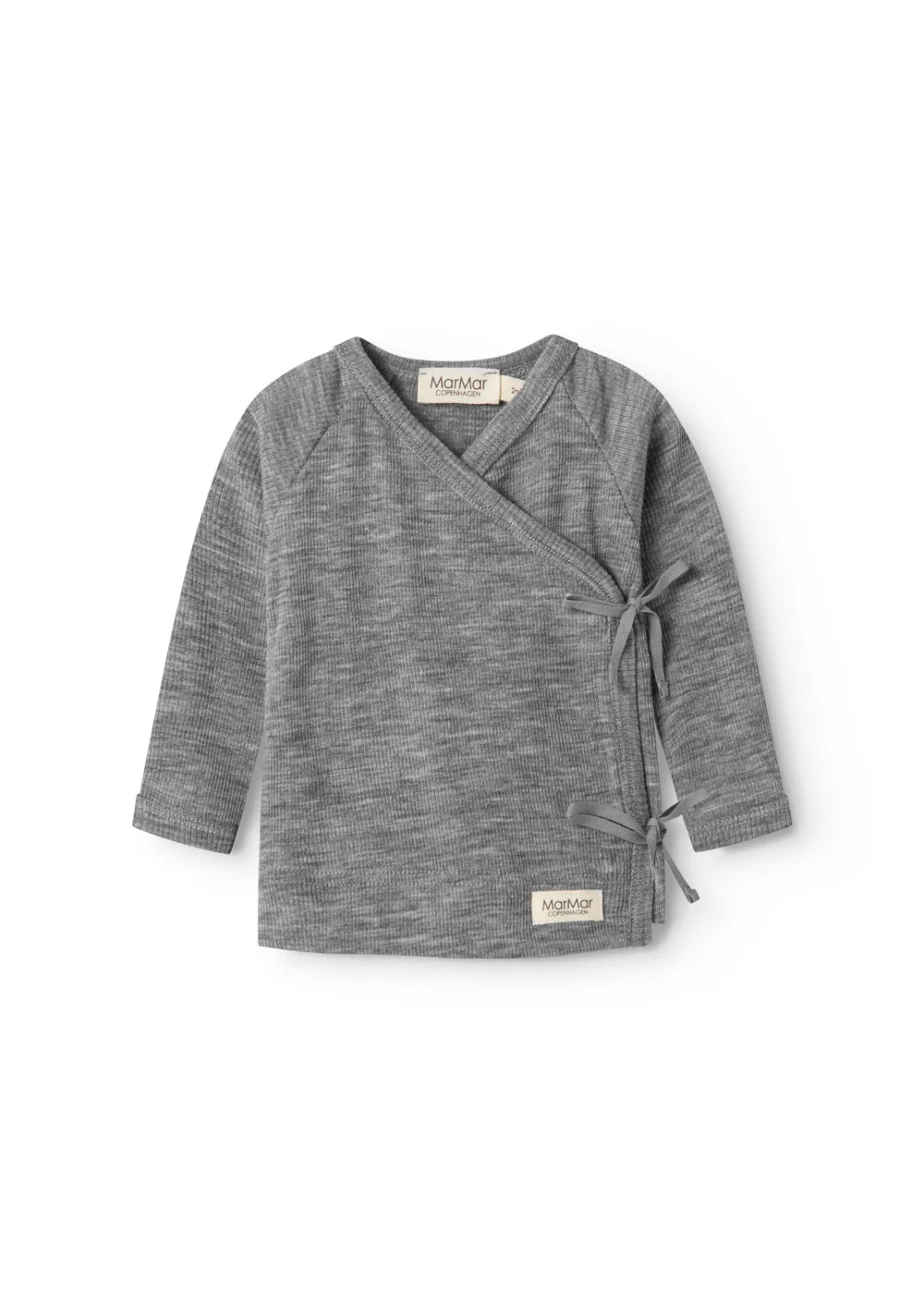 Overslag vestje - Tut Wrap LS Wool Rib - 100% merinowol - MarMar Copenhagen