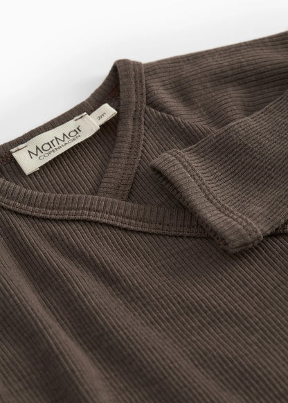 Overslag vestje - Tut Wrap LS Wool Rib - 100% merinowol - MarMar Copenhagen