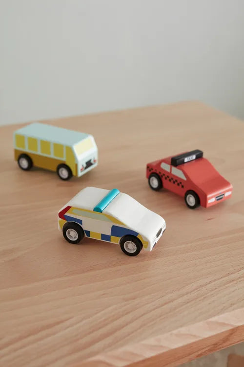 Pull Back Cars - 3-delige Set - Auto's - Kid's Concept