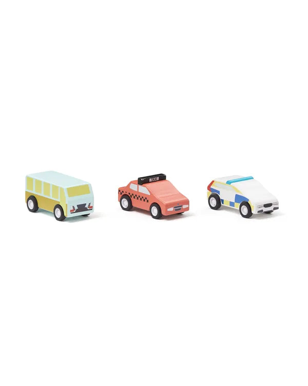 Pull Back Cars - 3-delige Set - Auto's - Kid's Concept