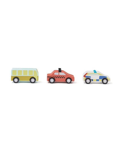 Pull Back Cars - 3-delige Set - Auto's - Kid's Concept