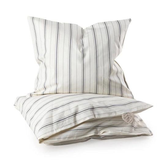Dekbedovertrek - Percale Junior Bed linen (DK size) - 100x140cm & 40x45cm - Cream Stripe