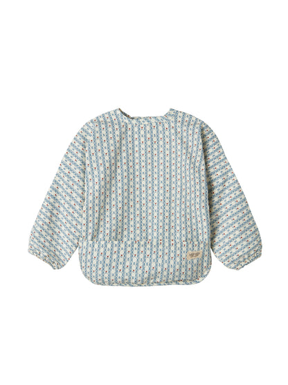 Lätzchen mit langen Ärmeln – Apron LS – Baumwolle – Floral Stripe – MarMar Copenhagen