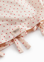 Bed Linen – Scallop Junior Happy Hearts – En coton biologique – Housse de couette junior avec bord ondulé festonné – 100 × 140 cm – MarMar Copenhagen