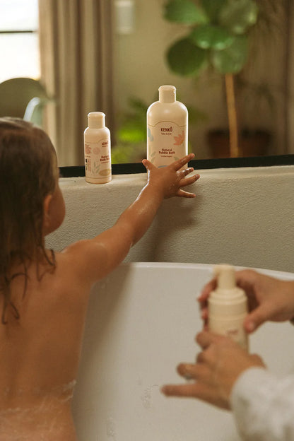 Natürliches Blasenschaumbad – Baby & Kids – Badeschaum mit Aloe Vera – Bio – Kenkô