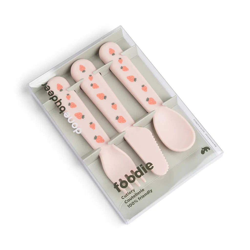 Cutlery set - Foodie cutlery set - Tiny farm - Powder - Done by Deer
