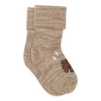 Marvin Socks – Light Brown Melange – Merinowol – MP Denmark