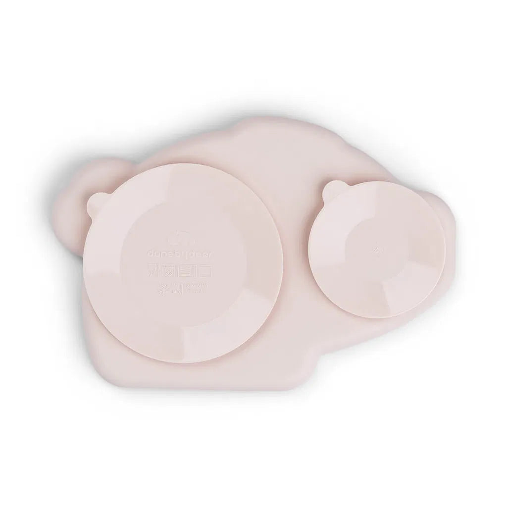 Silikon Stick&Stay Teller - Saugnapfteller Pigee - Powder - Done by Deer