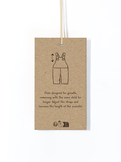 Linnen jumpsuit met verstelbare bandjes - 100% linnen - Play Up