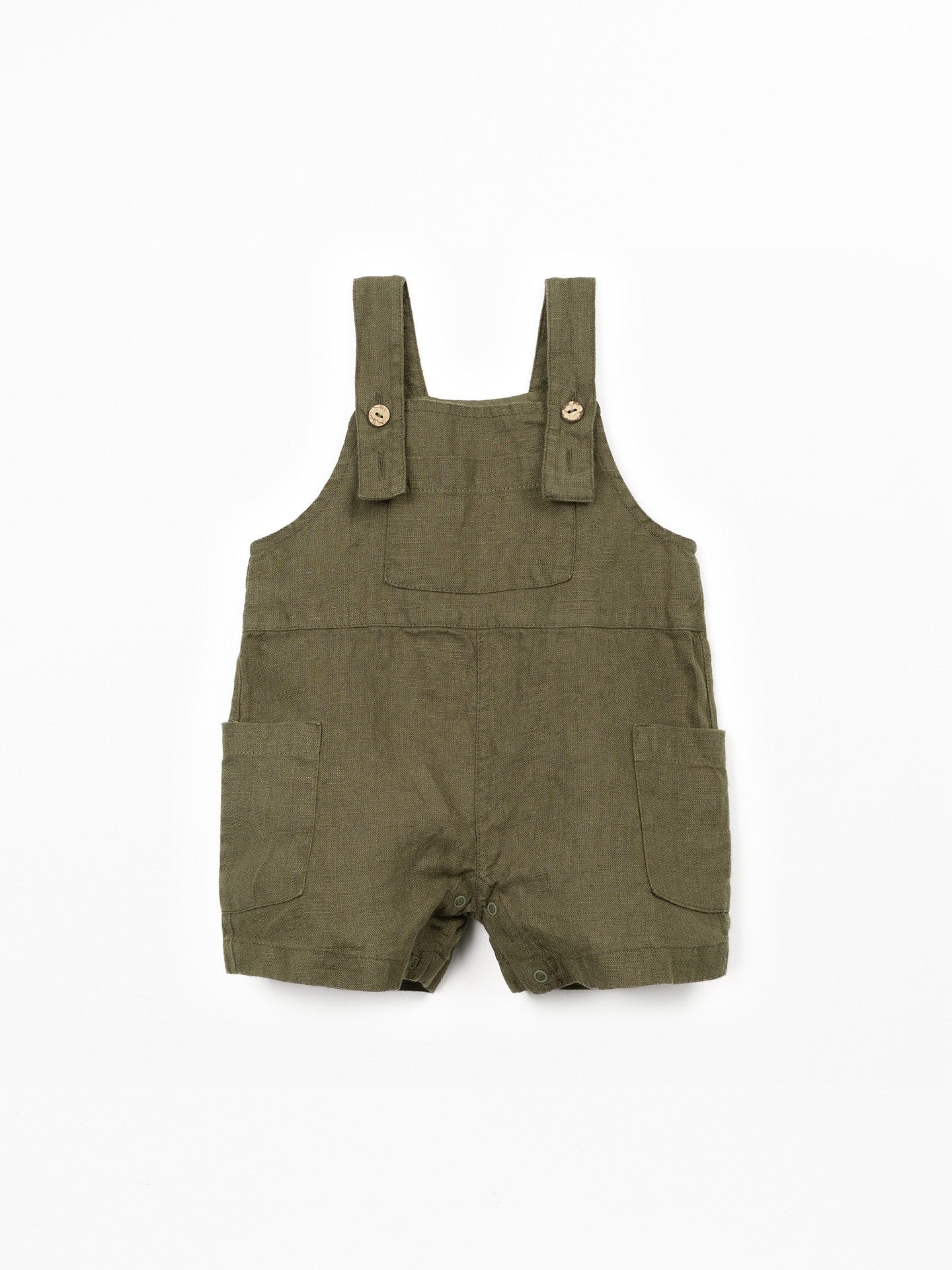 Linnen jumpsuit met verstelbare bandjes - 100% linnen - Play Up