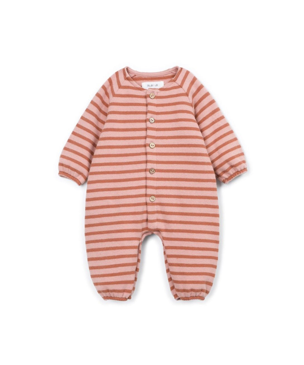 Gestreifter Jersey-Strampler - Baumwollmischung - Tapestry - Play Up