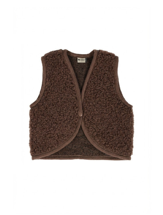 Babyvest Lulu Light Choco Martini – 100% wol – Alwero