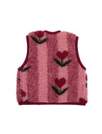 Babyvest Lulu Light Cherry Pattern – 100% wol – Alwero