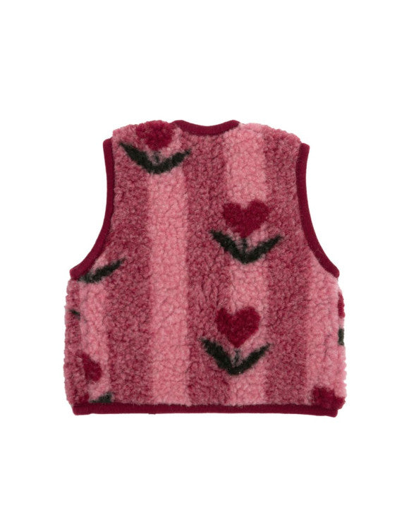 Babyvest Lulu Light Cherry Pattern – 100% wol – Alwero