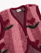 Babyvest Lulu Light Cherry Pattern – 100% wol – Alwero