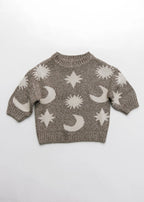 Moon & Stars Sweater – Mushroom – 100 % coton biologique – Claude & Co