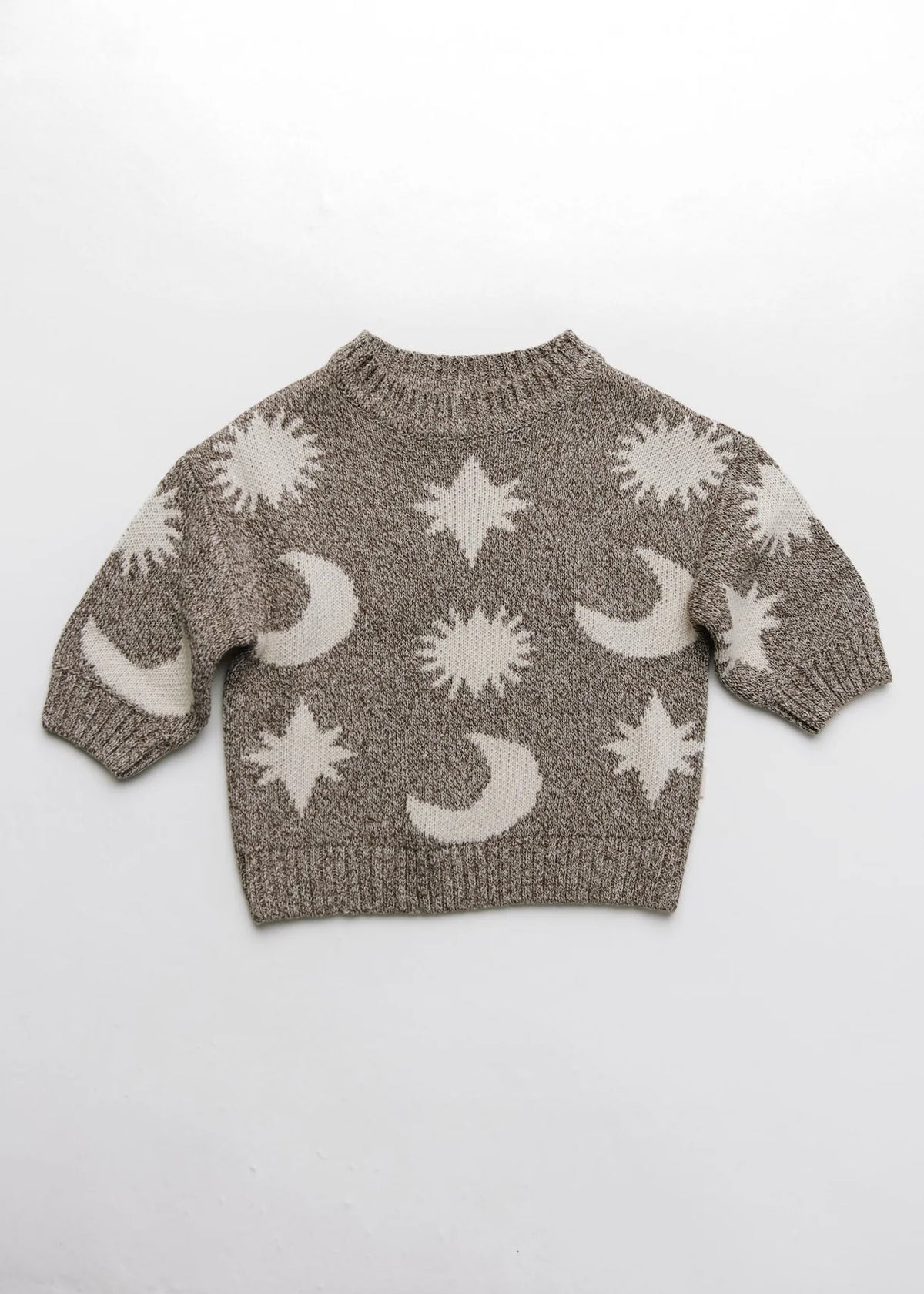 Moon & Stars Sweater – Mushroom – 100 % coton biologique – Claude & Co