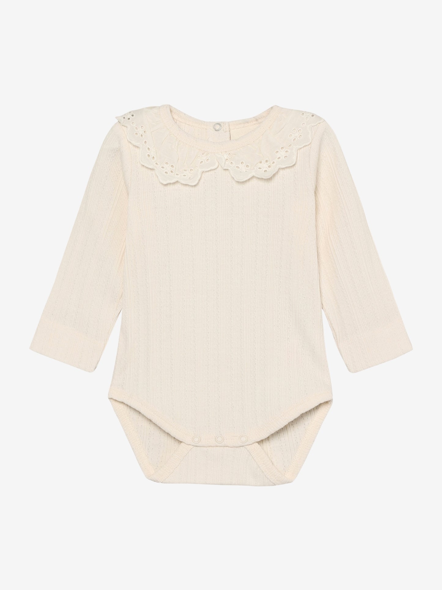 Pointelle romper met kraagje - Katoen - Body LS Pointelle - En Fant