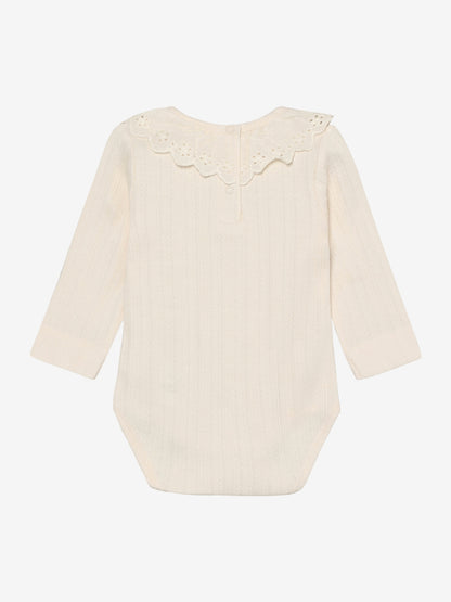 Pointelle romper met kraagje - Katoen - Body LS Pointelle - En Fant