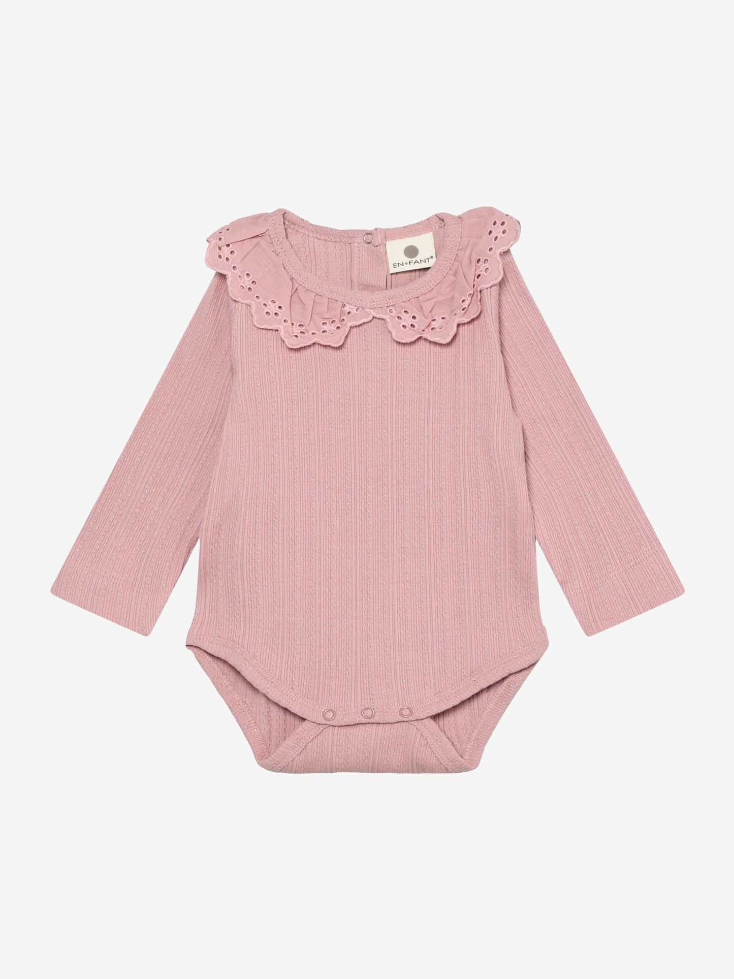 Pointelle romper met kraagje - Katoen - Body LS Pointelle - En Fant