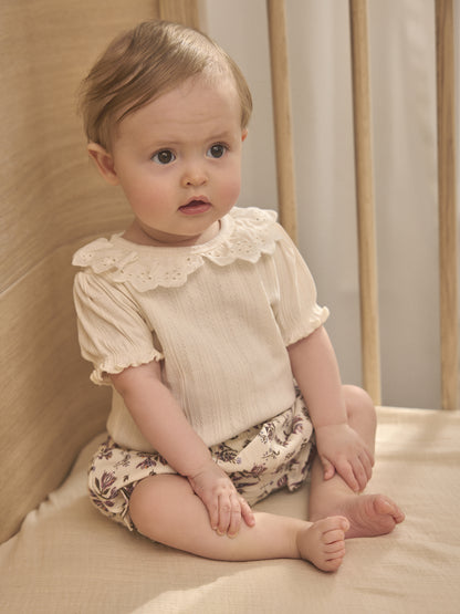 Windelhose mit Blümchen - Baumwollmusselin - Bloomers Floral Woven - En Fant
