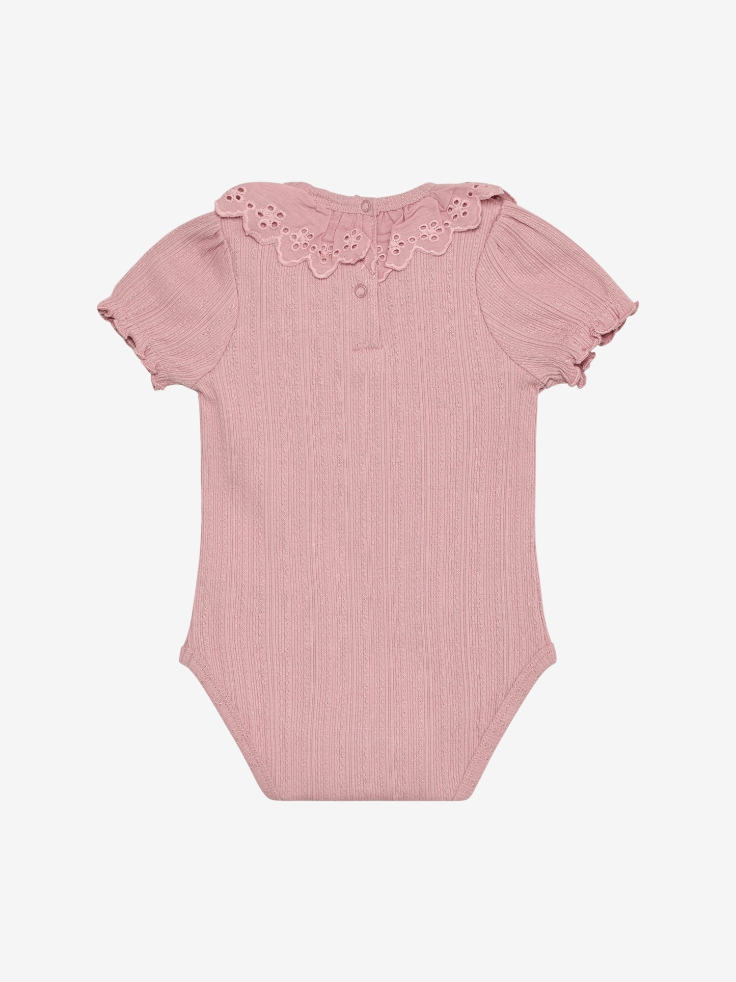 Pointelle romper met kraagje - Korte mouw - Katoen - Body LS Pointelle - En Fant