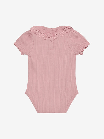 Pointelle romper met kraagje - Korte mouw - Katoen - Body LS Pointelle - En Fant