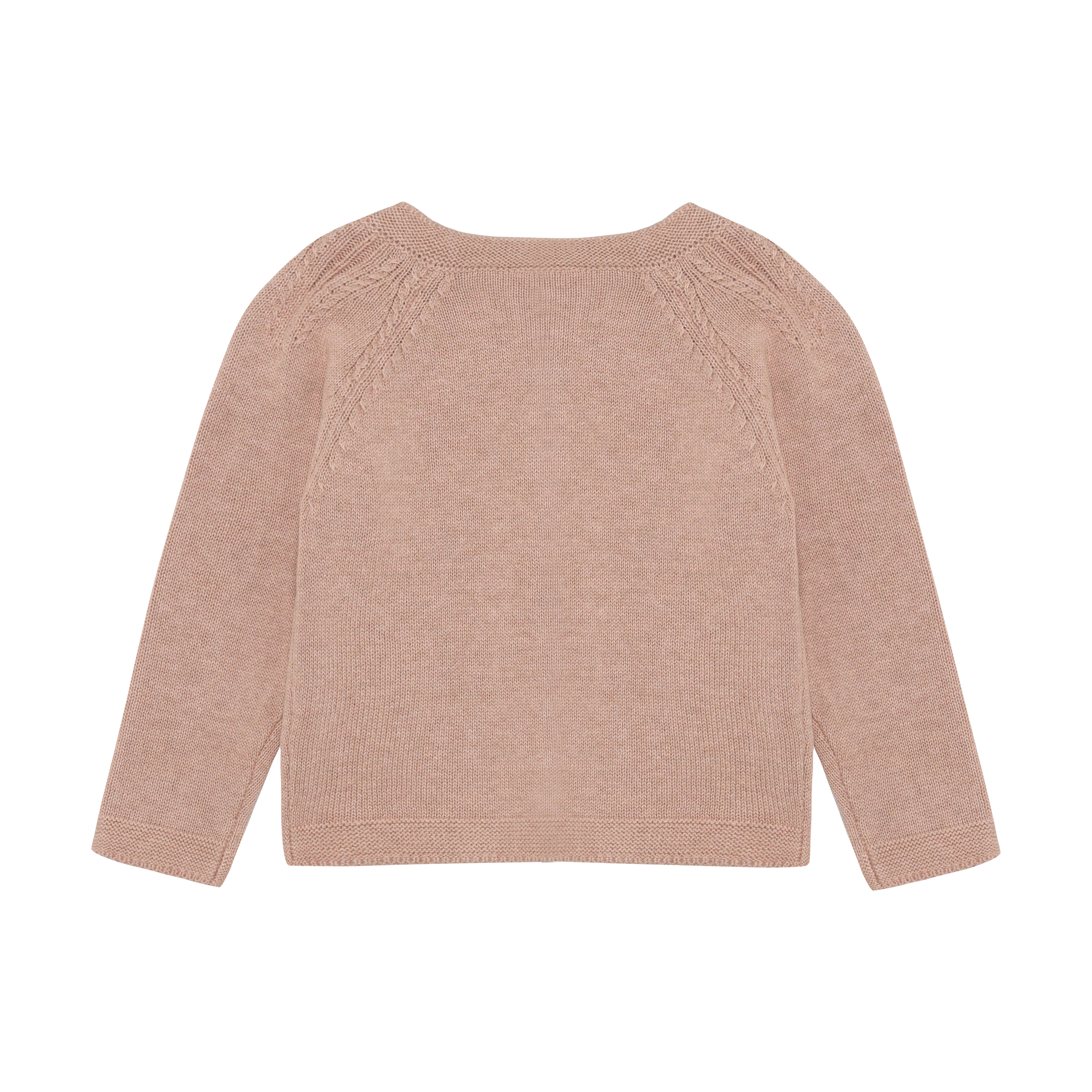 Fijngebreid vest - 100% katoen - Adobe Rose - En Fant