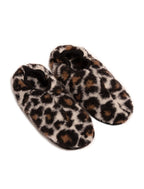 Cloudlet Sloffen – Wollen damespantoffels – Leopard – 100% wol met ecozool – Alwero