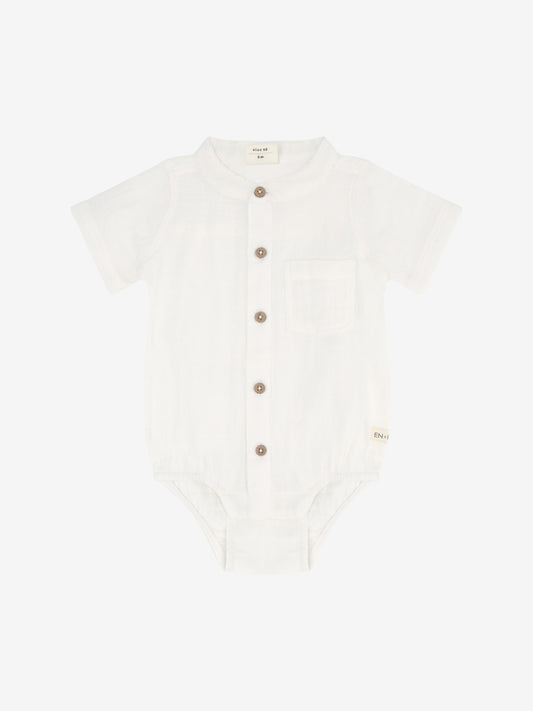 Korte Mouwen Romper - Biologisch katoen mousseline - Body Shirt SS - En Fant