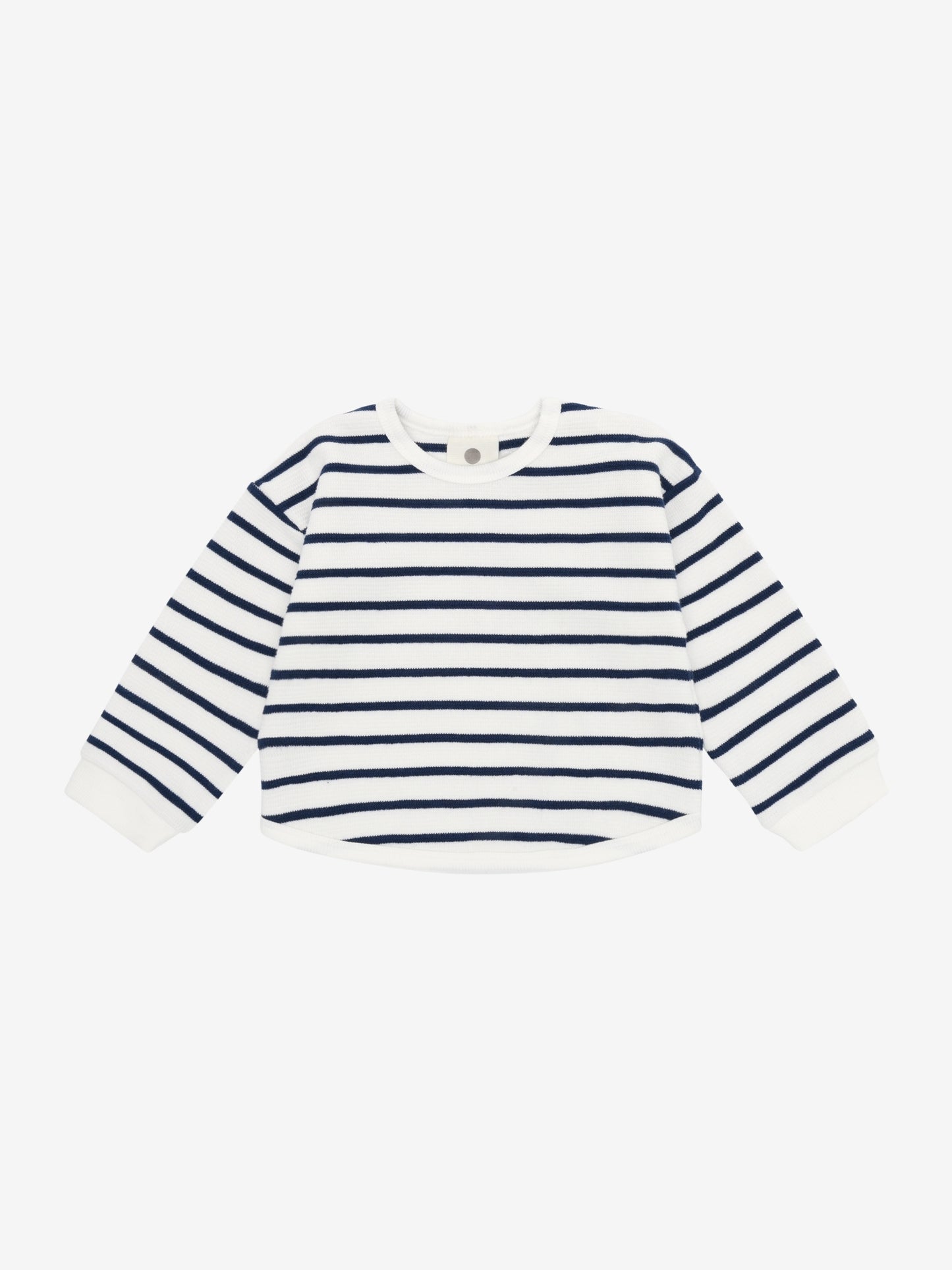 Oversized Sweatshirt - Baumwolle - Medieval Blue - Sweatshirt Stripe - En Fant