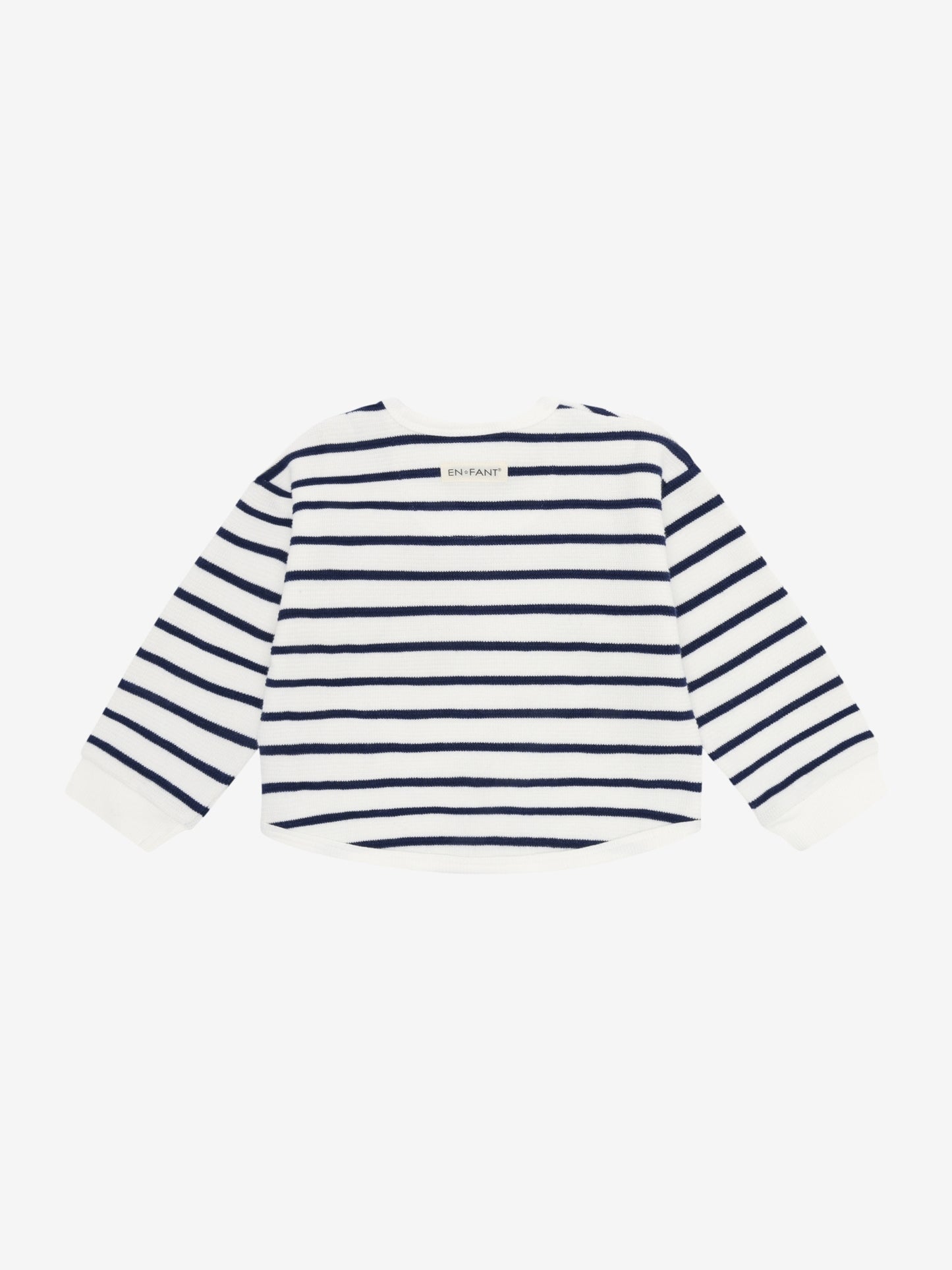 Oversized Sweatshirt - Baumwolle - Medieval Blue - Sweatshirt Stripe - En Fant
