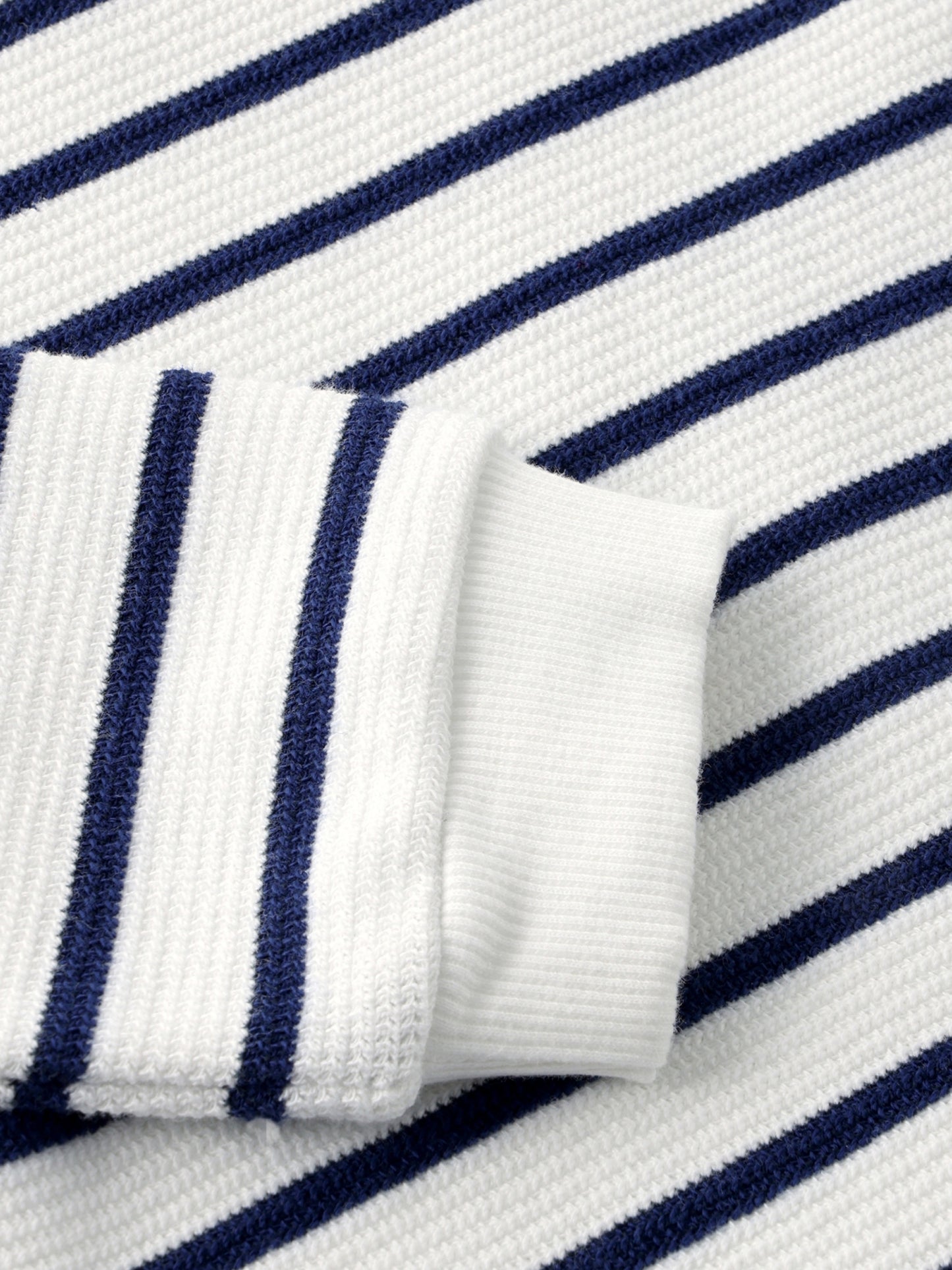 Oversized Sweatshirt - Baumwolle - Medieval Blue - Sweatshirt Stripe - En Fant
