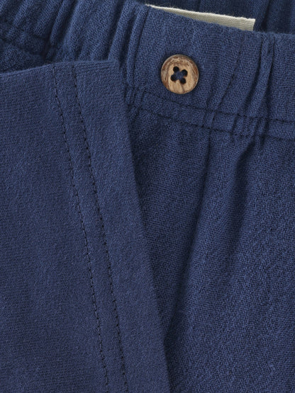 Kort broekje - Katoen mousseline & Sweat - Medieval Blue - Shorts Muslin - En Fant
