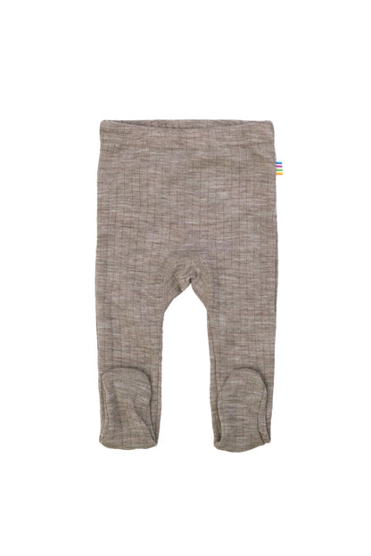 Baby broekje met voetjes - 100% merino wol - Joha