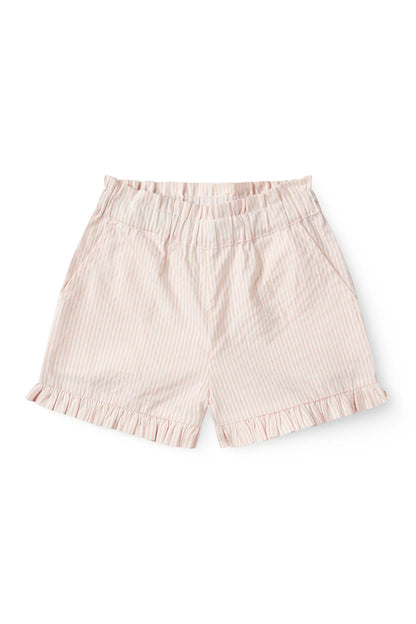 Kurze Hose - Seersucker Short - Dusty Rose mit Cream Stripe - Bio-Baumwolle - Copenhagen Colors