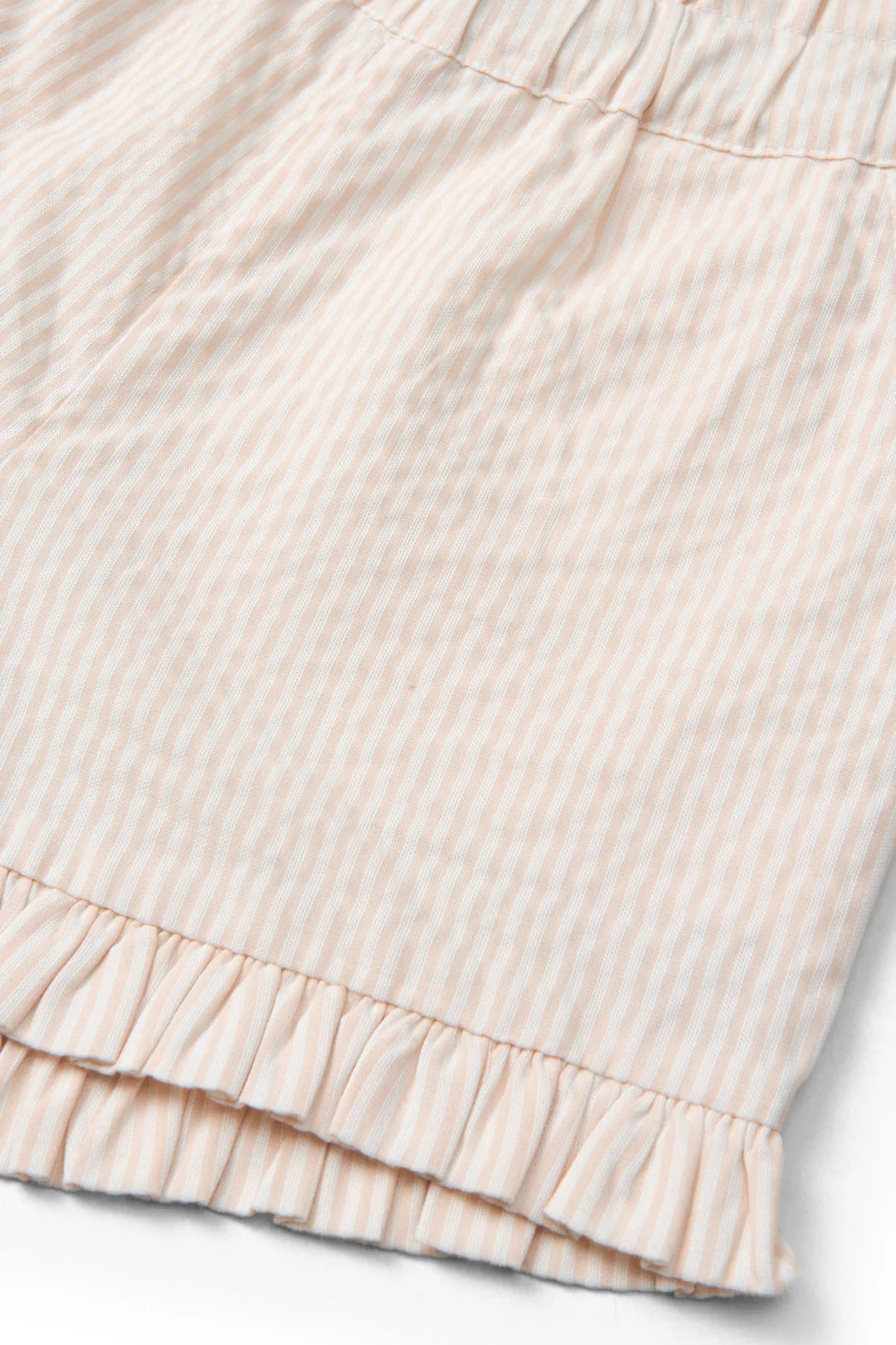 Kurze Hose - Seersucker Short - Dusty Rose mit Cream Stripe - Bio-Baumwolle - Copenhagen Colors