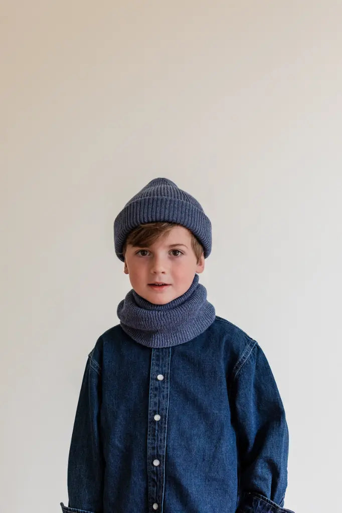 Tube scarf Gigi - 100% extra fine Italiaanse merino wol - Hvid