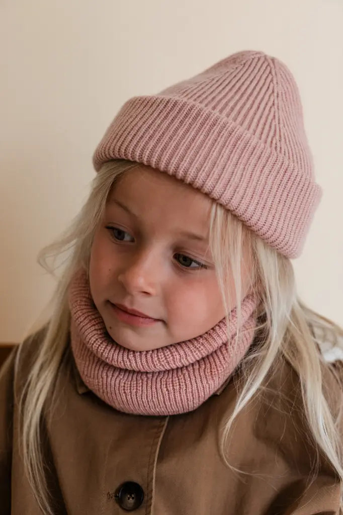 Mütze Fonzie Kids - 100% extrafeine italienische Merinowolle - HVID