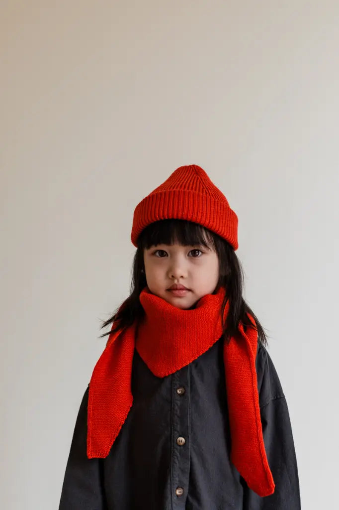 Beanie Fonzie Kids - 100% extra fine Italiaanse merino wol - HVID