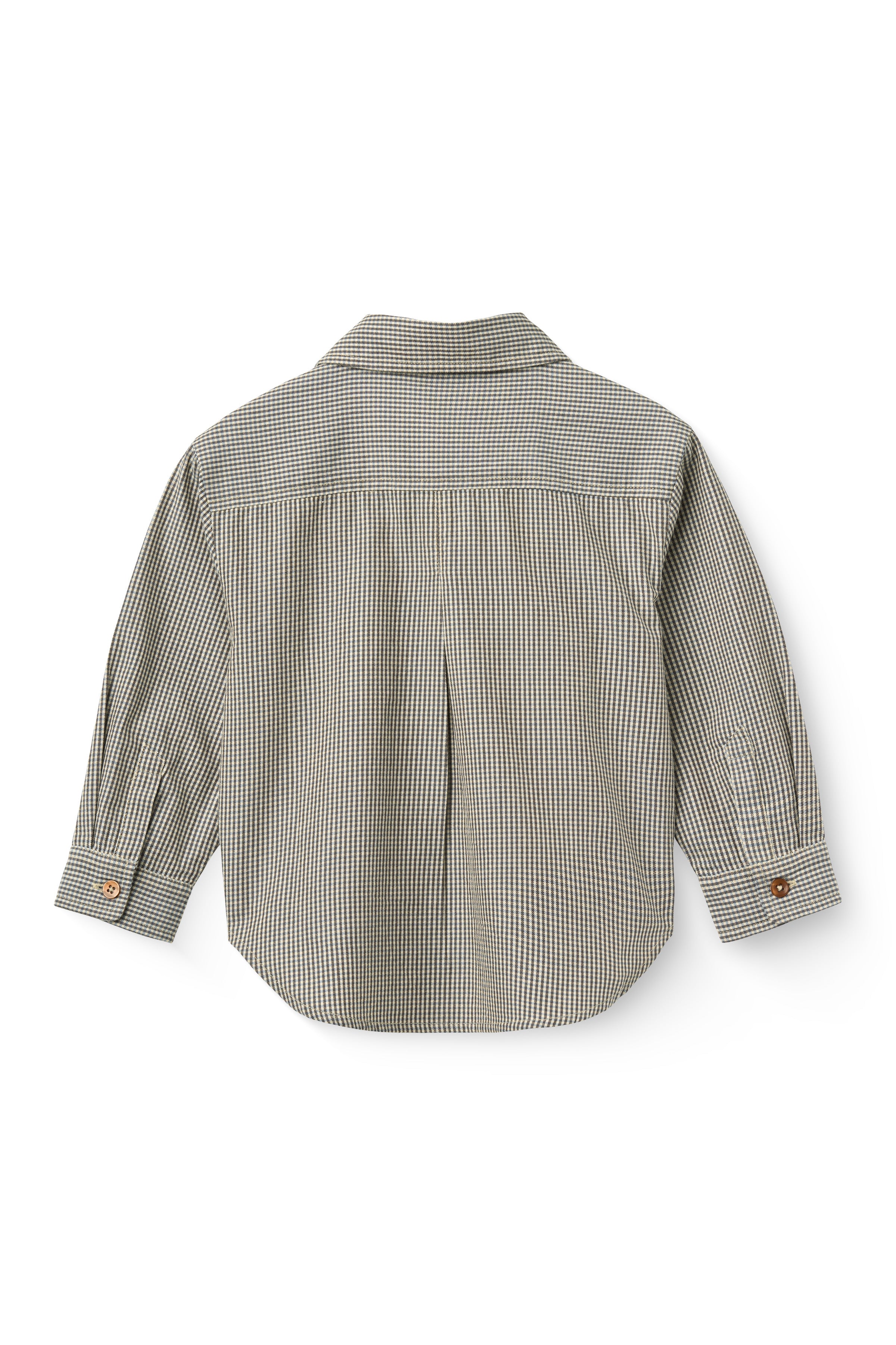 Geruit overhemd/blousje - Endless Sky/Brown Check Comb - 100% biologisch katoen - Copenhagen Colors